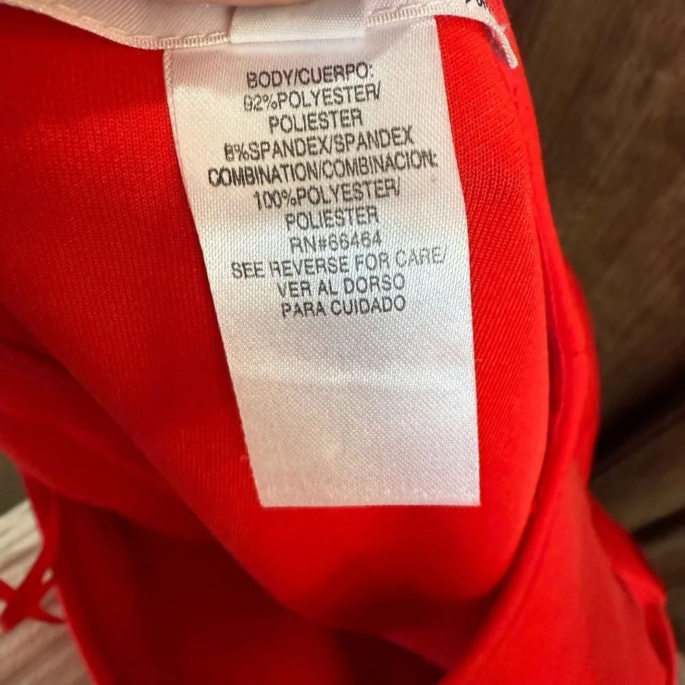Studio One Red Short Sleeve Dress Size 10 NWT - Image 8