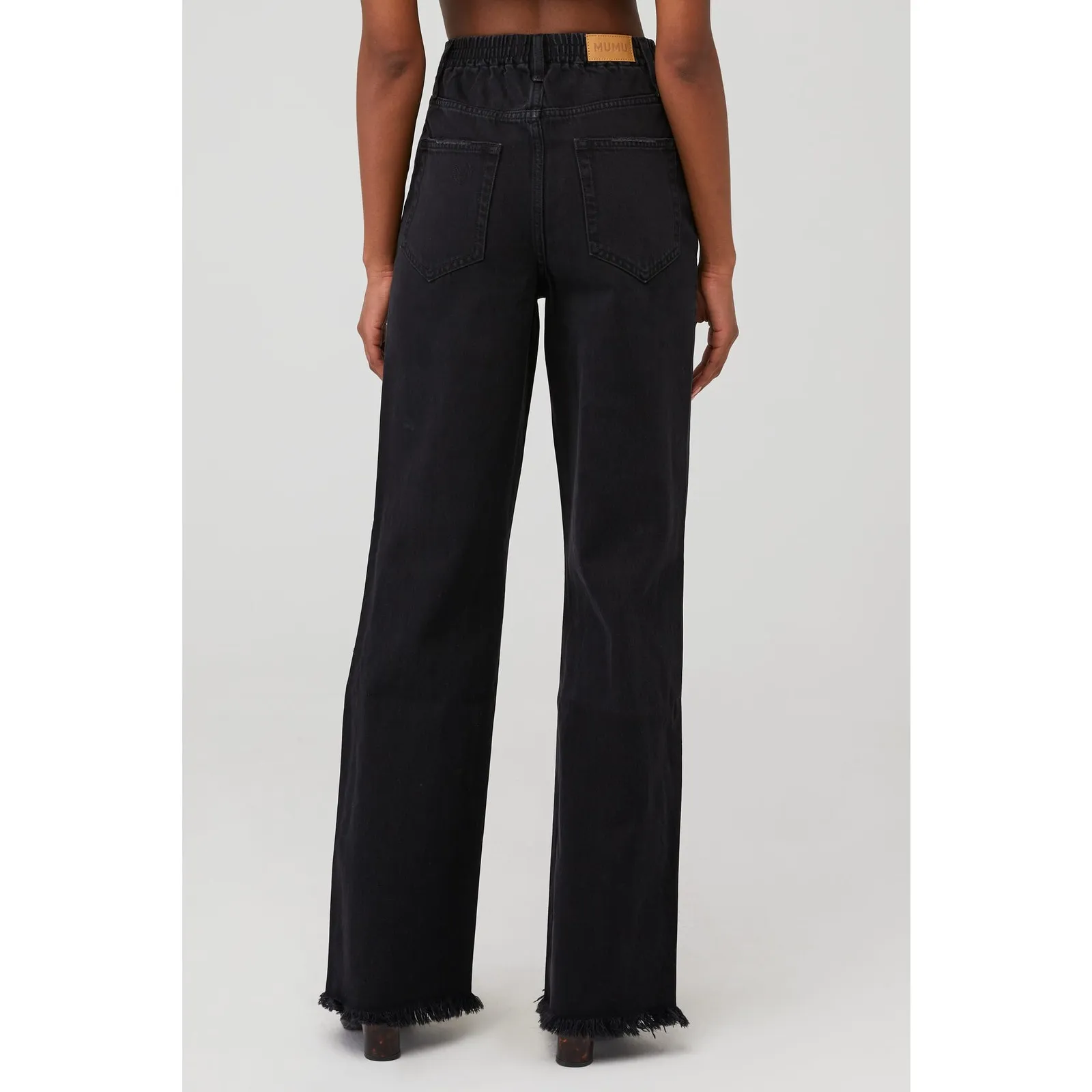 Show Me Your Mumu 90s Straight Jeans Black Denim 25 NWT - Image 9