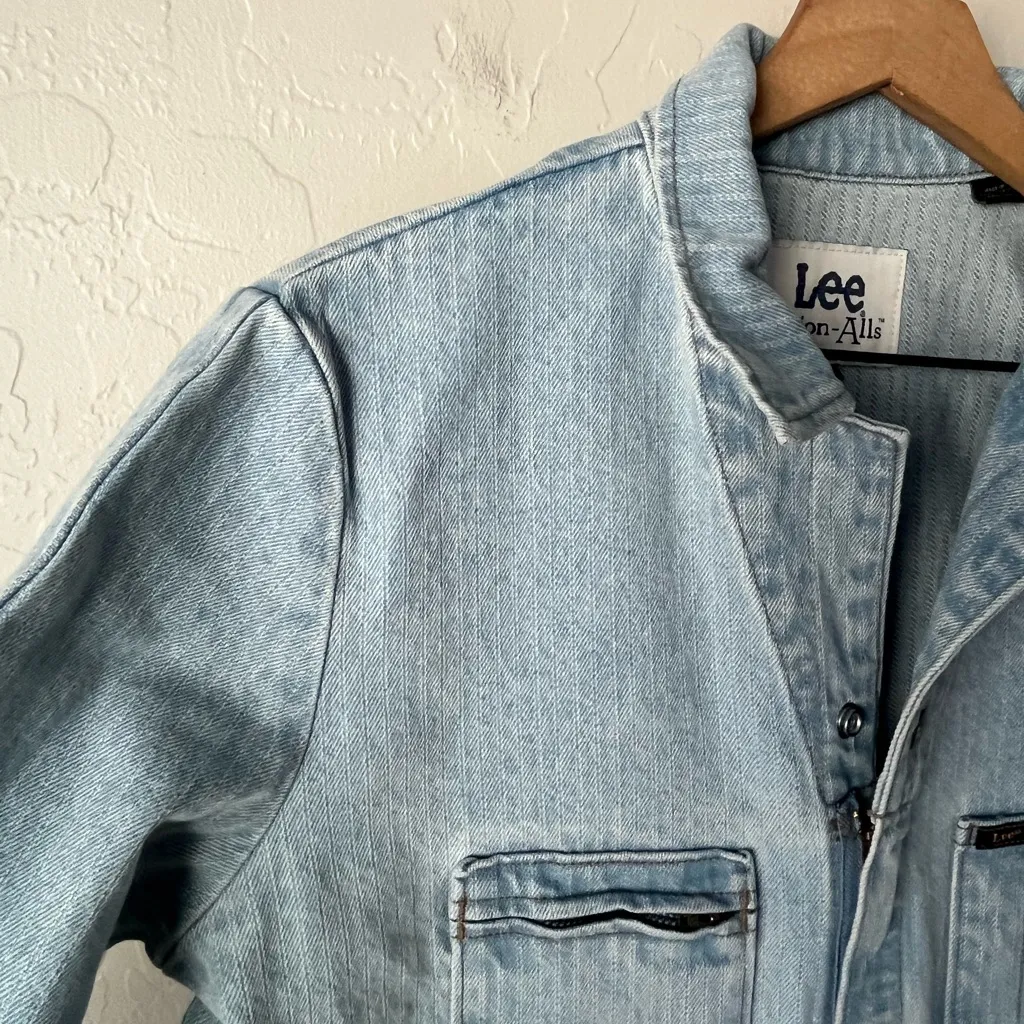 Free People x Lee union all denim jumpsuit NWT medium - Image 9