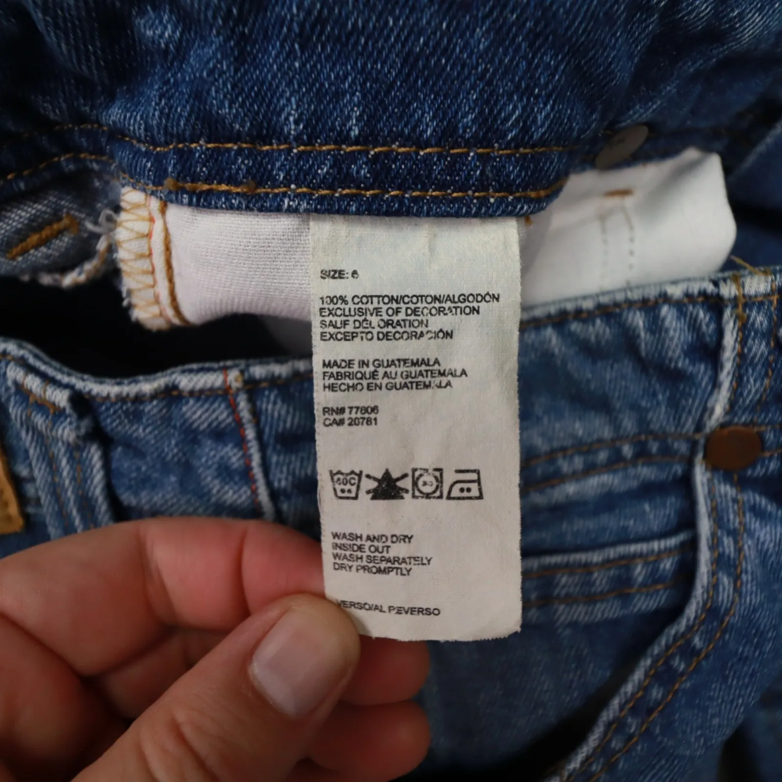 Tommy Hilfiger Vintage Y2k Hipster Flare Medium Wash Denim Jeans Women's size 6 - Image 10