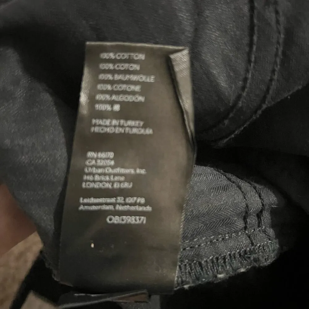 Free People Tapered Baggy Distressed Boyfriend Jeans 30 Women’s Obsidian Black - Image 5