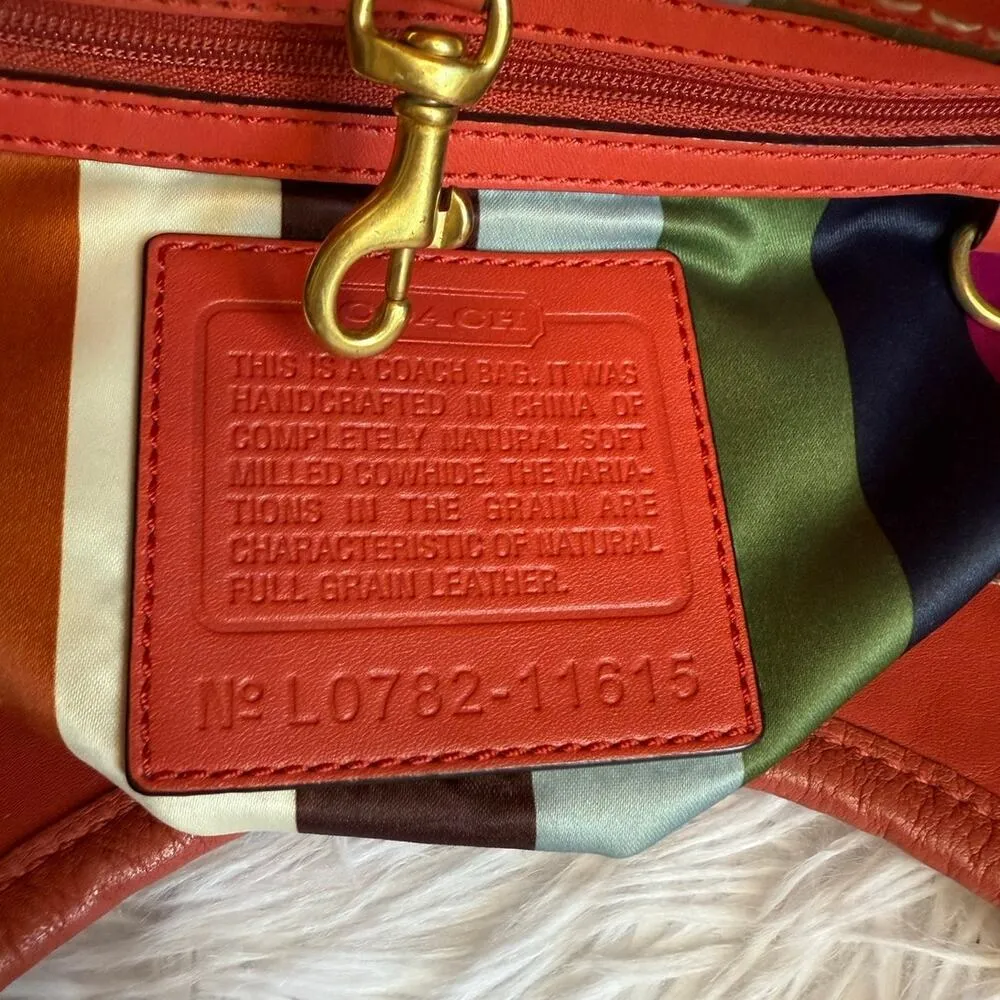 y2k COACH Legacy 11615 Red Ergo 2007 Shoulder Bag - Image 11