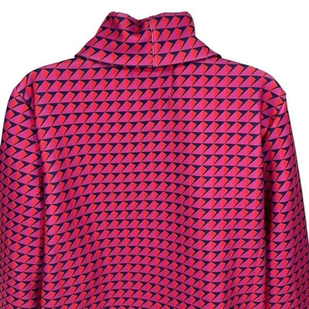 ADDISON BAY Women's Everyday Turtleneck Pullover Berry Mod Geo Size Small NWT $1 - Image 7