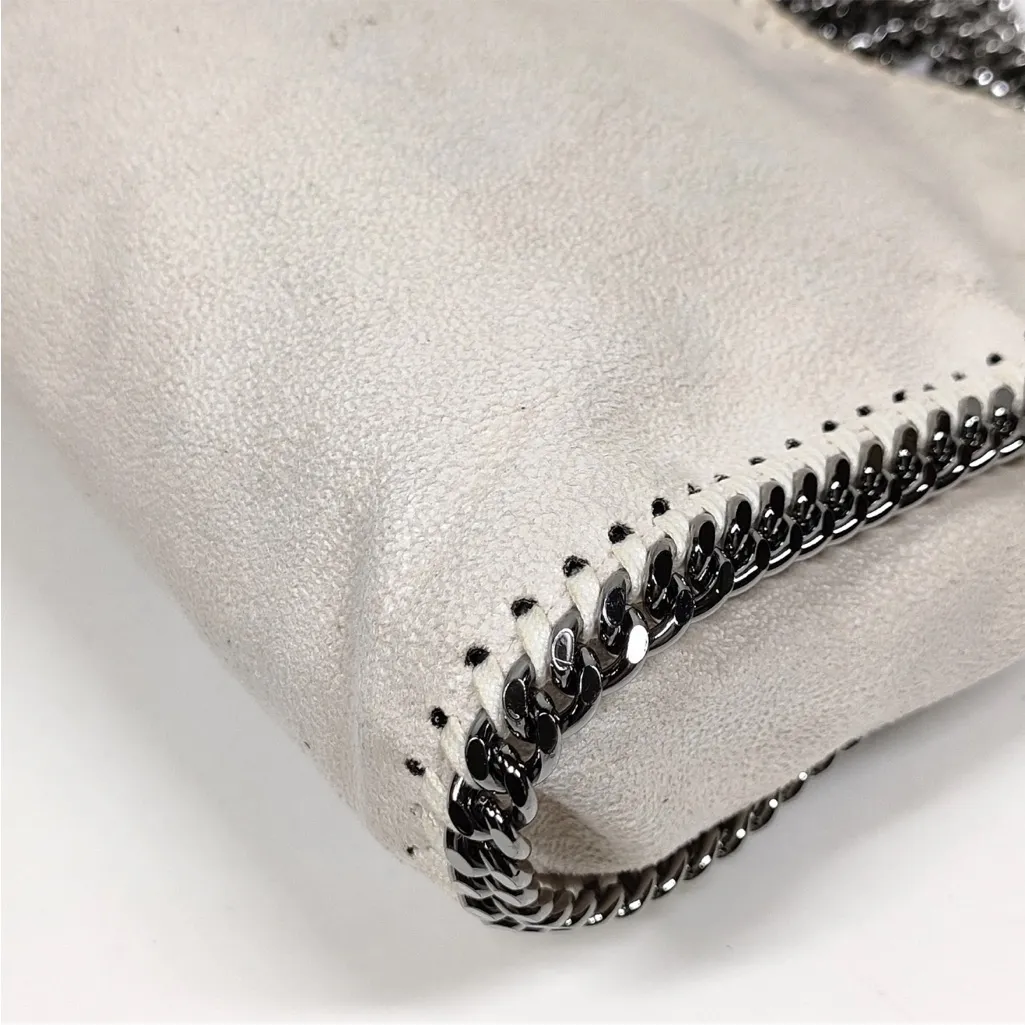 Stella McCartney White Falabella Crossbody Bag - a little dirty - Image 6
