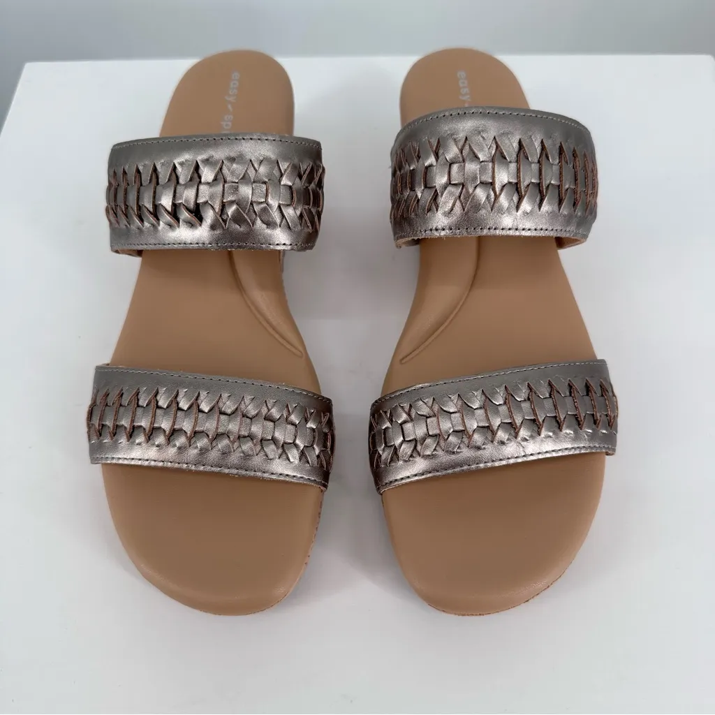 Easy Spirit Lillia Platform Wedge Sandals in Gold size 8 NEW in Box - Image 4