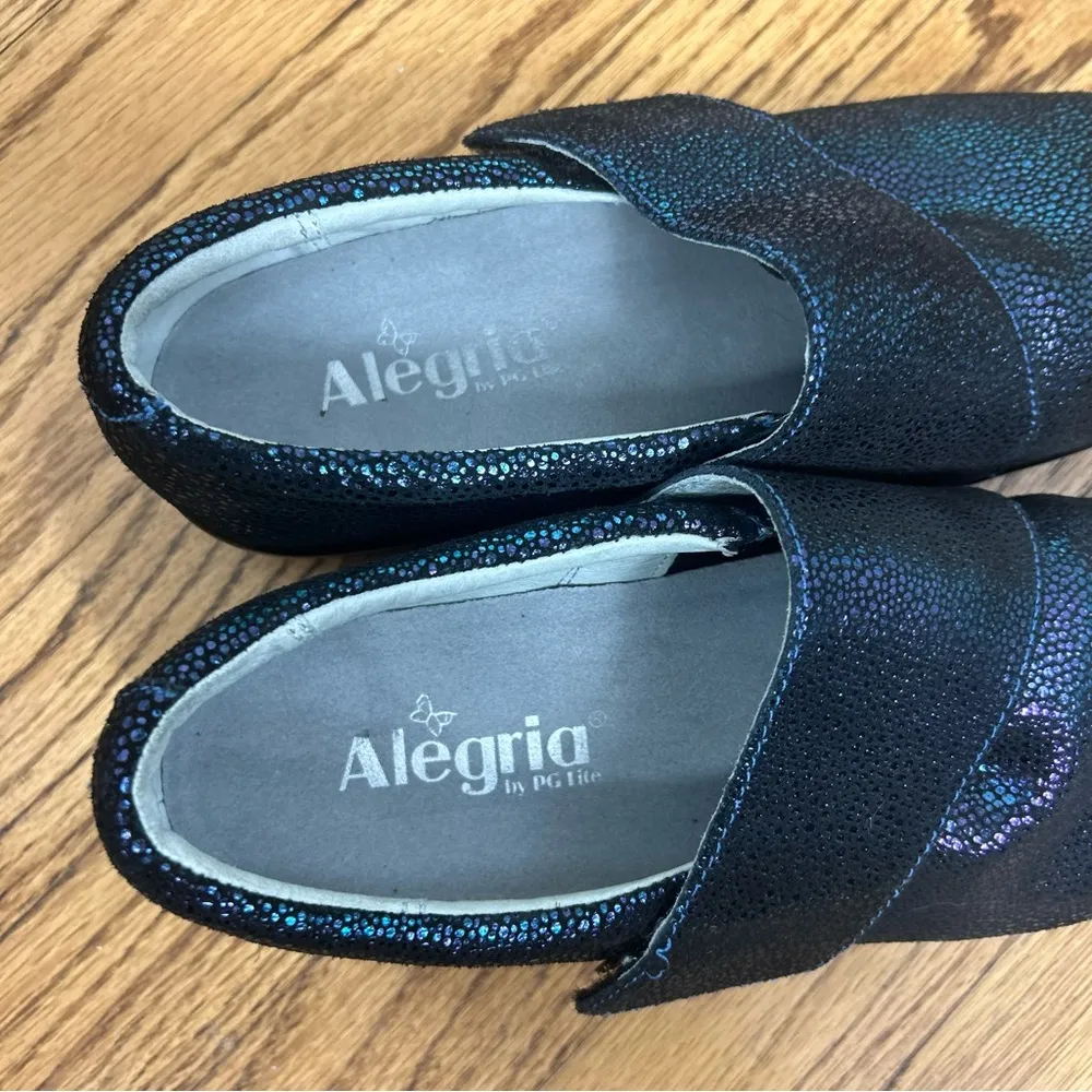Alegria | Lauryn Blue Metallic Professional Clog Size 38 US 8/8.5 - Image 6