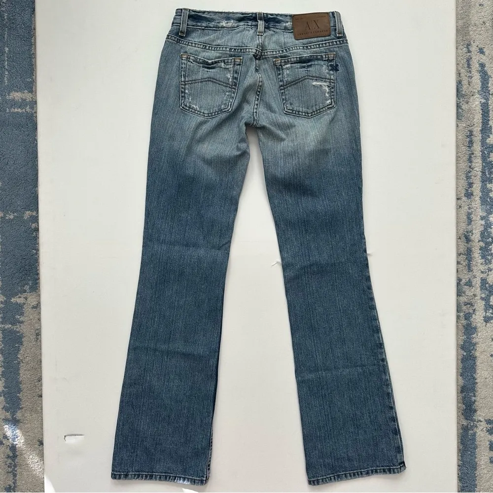 Armani Exchange  Women’s Distressed Bootcut Jeans Size 2 R - Image 7
