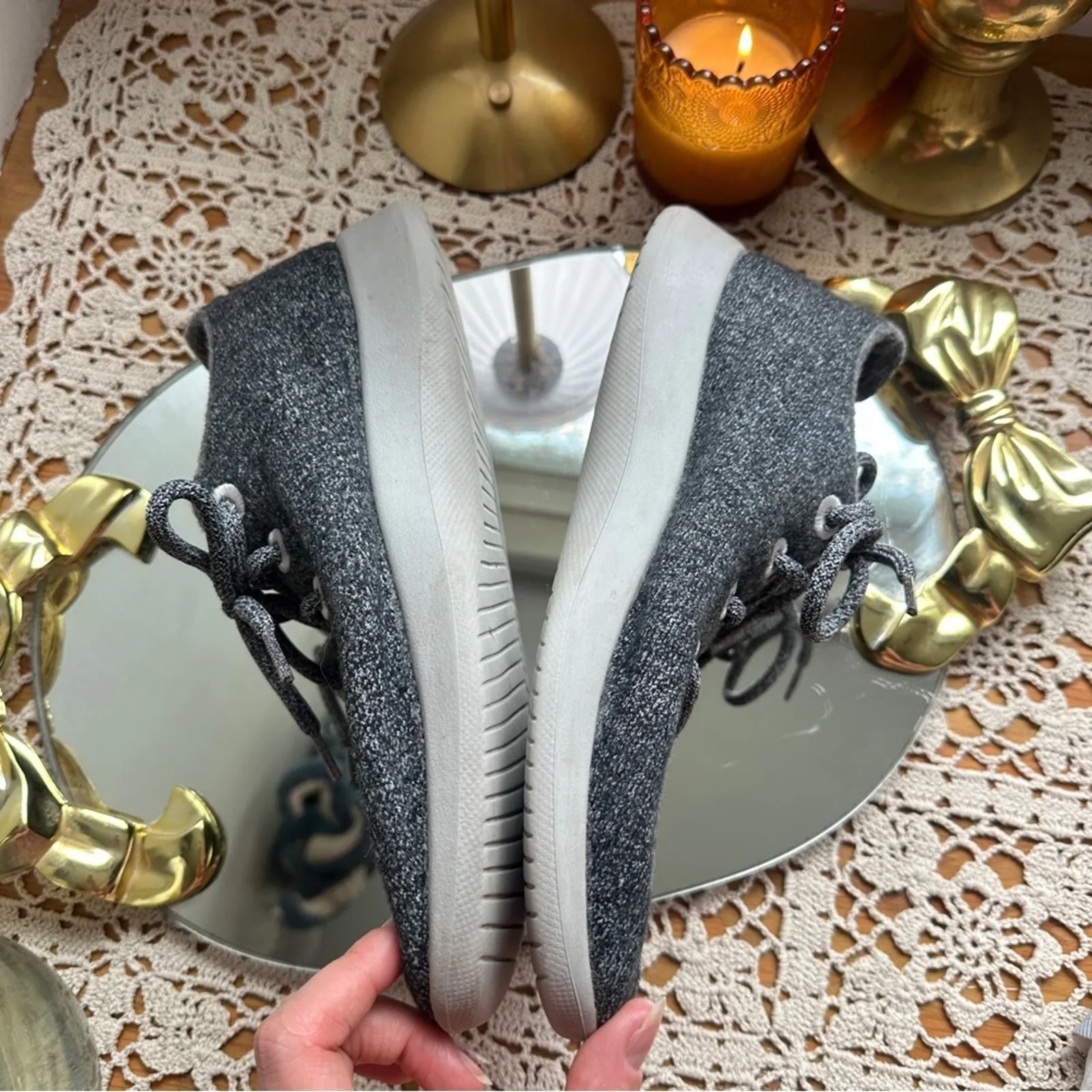 Allbirds Sz 9 Charcoal Merino Wool Footwear Sneakers Grey Womens - Image 2