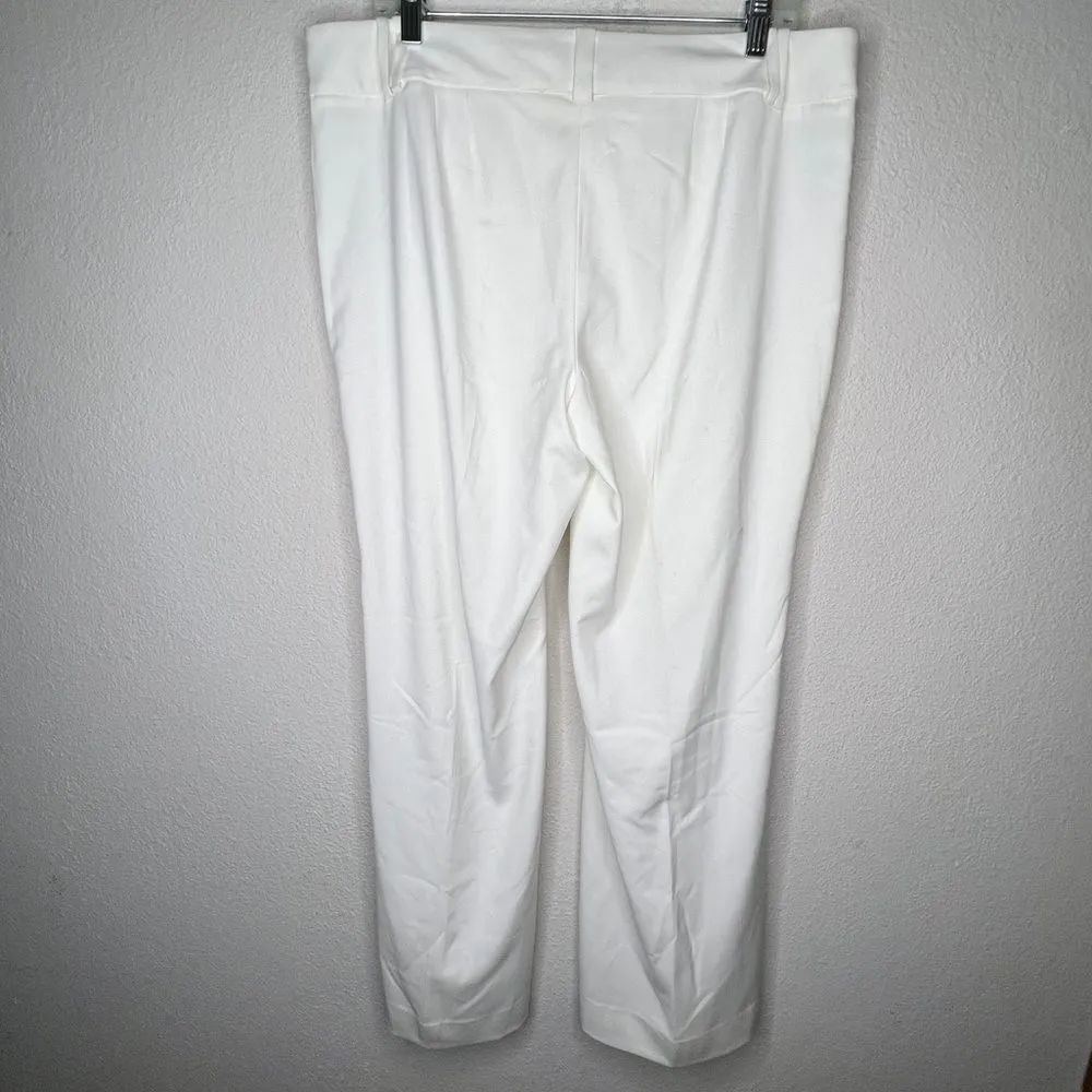 WHBM Flare Leg White Dress Pants‎ - Image 3