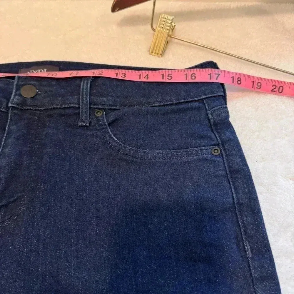 NYDJ Marilyn Straight Lift Tuck Technology Dark Wash Stretch Jeans Women's 12 - Image 10