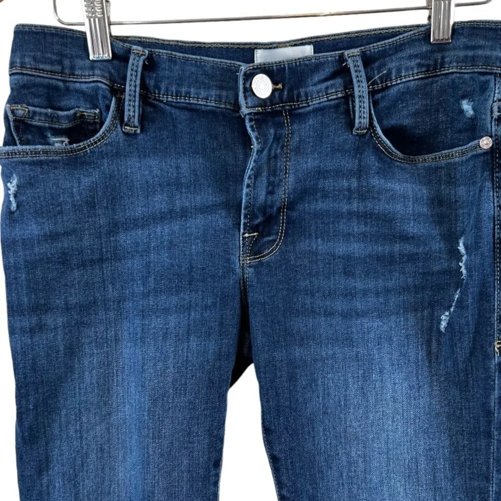 Frame Le Garçon Mid Rise Boyfriend Jean Lupine Grind - Image 3