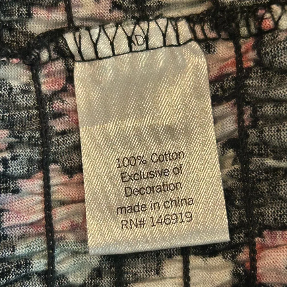 Kohl's SO Top Womens Juniors‎ XXL Black Floral Smocked Tank Top NEW Size undefined - Image 6