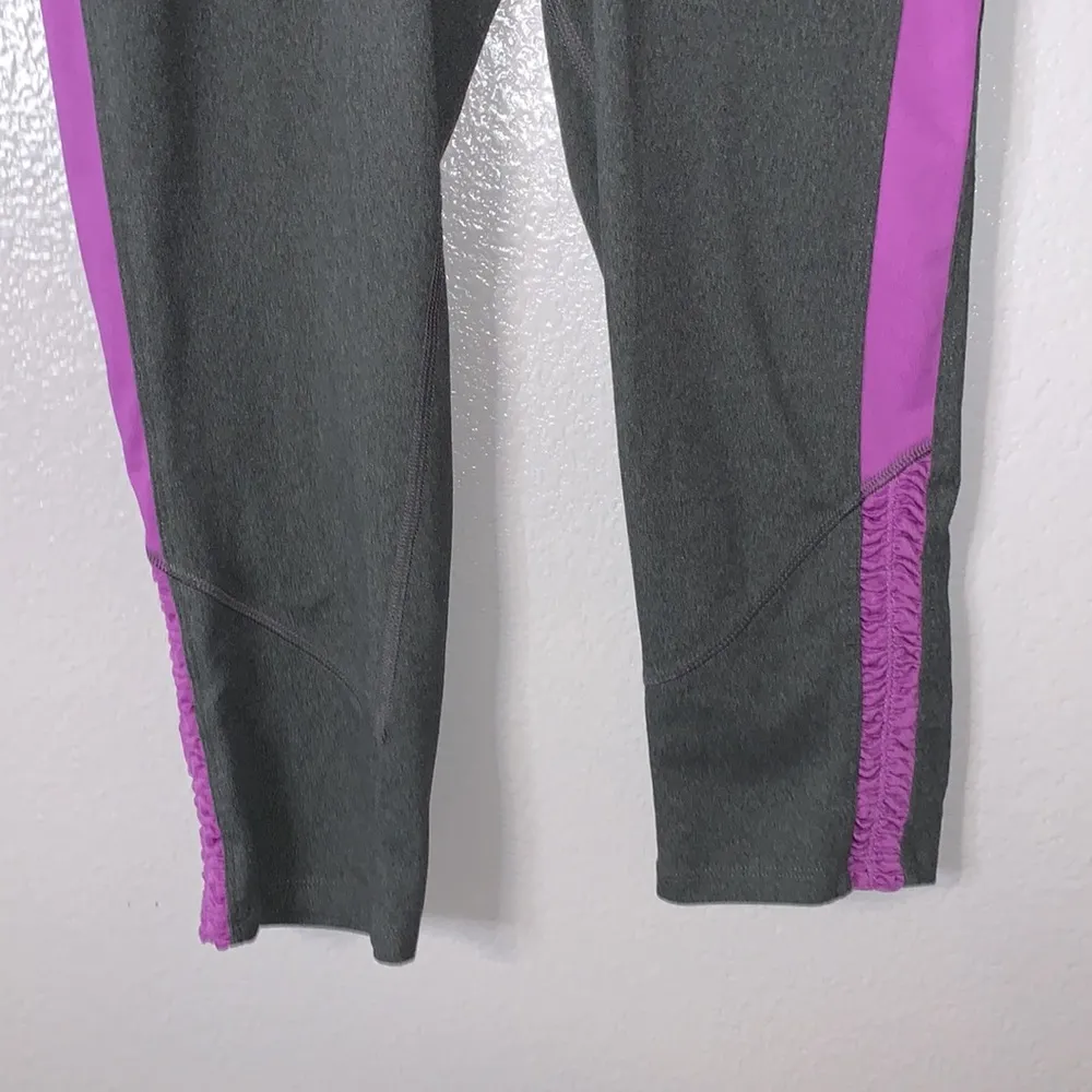 Champion  grey purple spandex athletic capri pants - Image 3