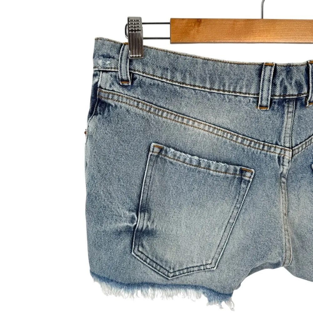 NWT Free People X SER.O.YA Lyle Shorts Denim in Sorrento Size 29 Distressed Blue - Image 10