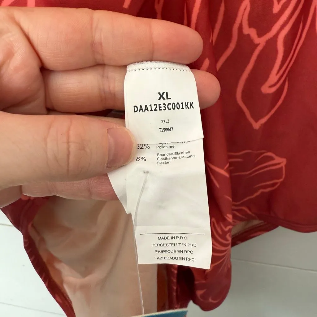 Cupshe Women’s XL Patterned One Piece Wrap Swim New - Image 4