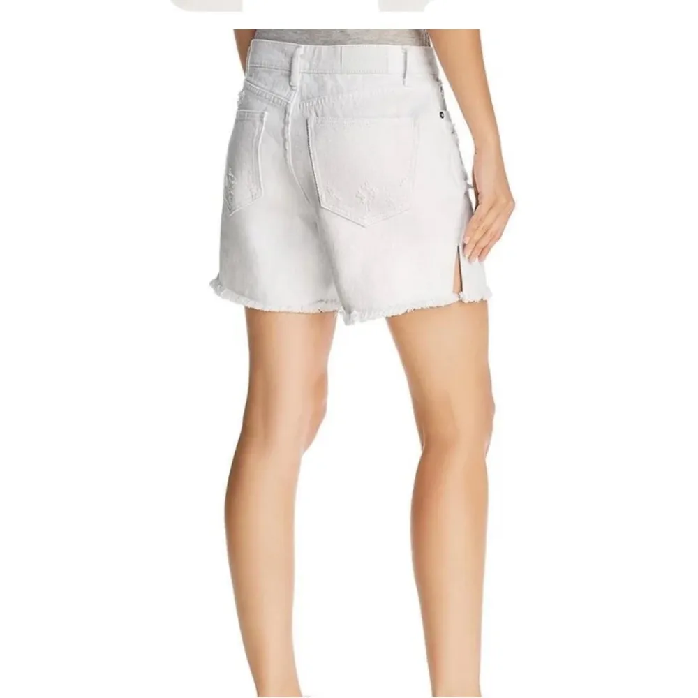 NWT Pistola 27 Devin Mom Cutoff Denim Shorts in White Lies - Image 6