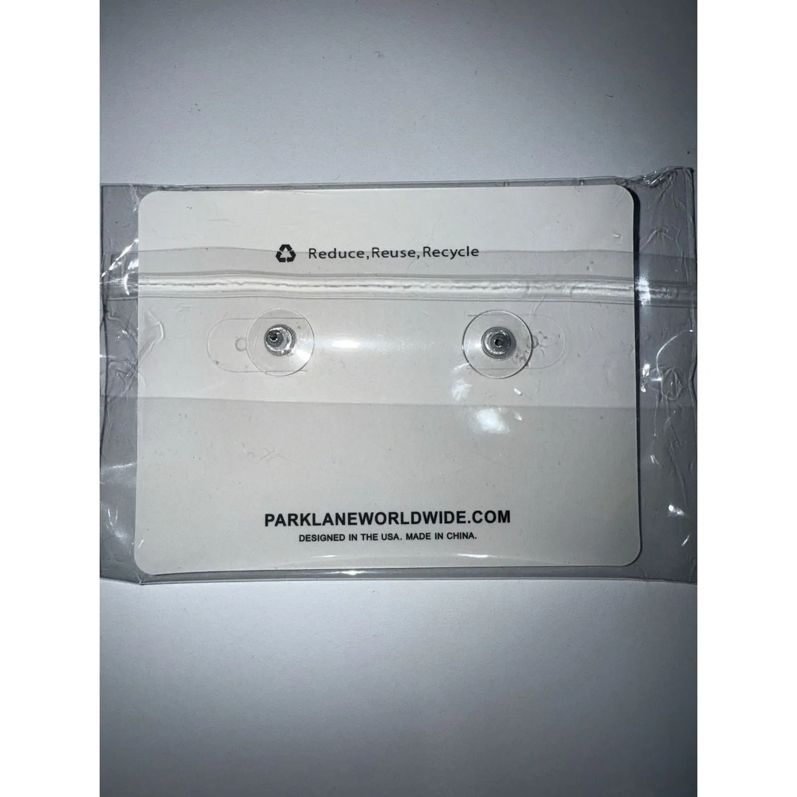 NIB Park Lane‎ Faith Earrings CROSS STUD High Polished Gold Fin - Image 2