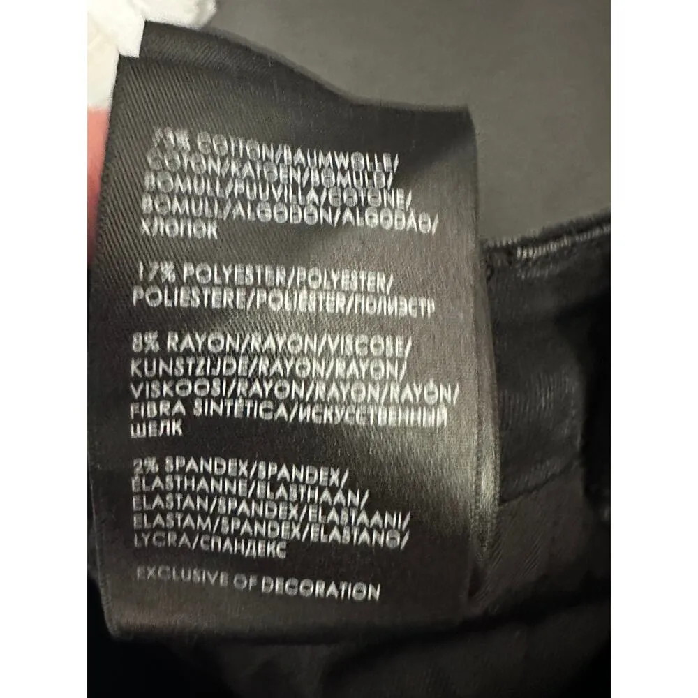 LVPL by Liverpool Black Wash Jeans Womens Size 0 The Crop Embroidered Western - Image 7