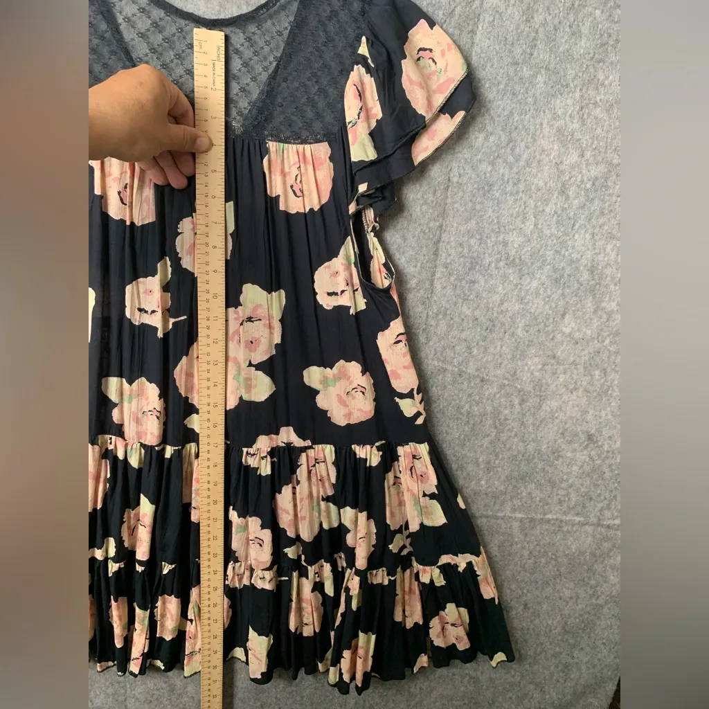 Free People Women Size XSmall Floral‎ Mini Tilly Printed Tunic Dress - Image 6
