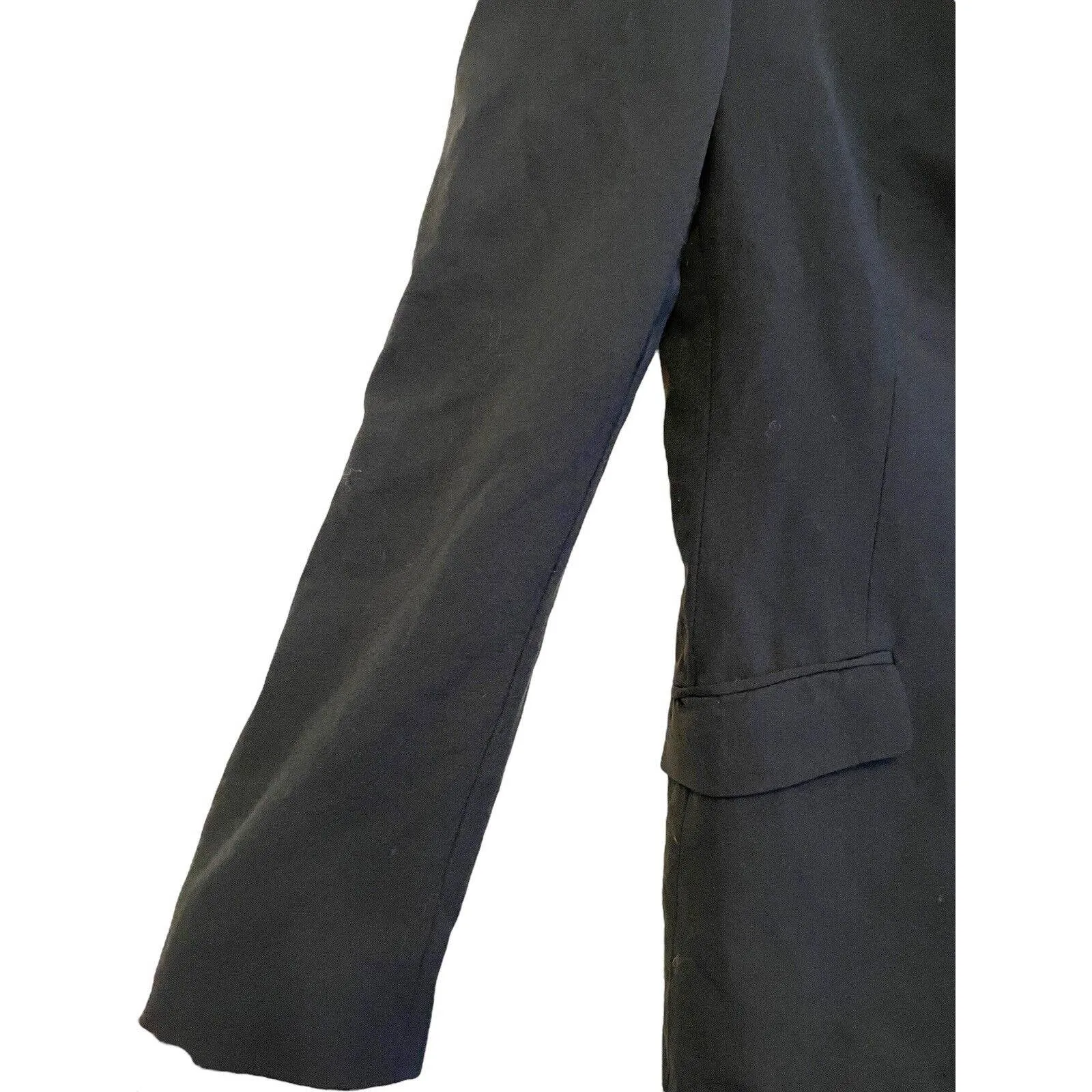 Piazza Sempione Long 4 Button Blazer Jacket Black‎ Size IT 40 Italy Made Pockets - Image 4