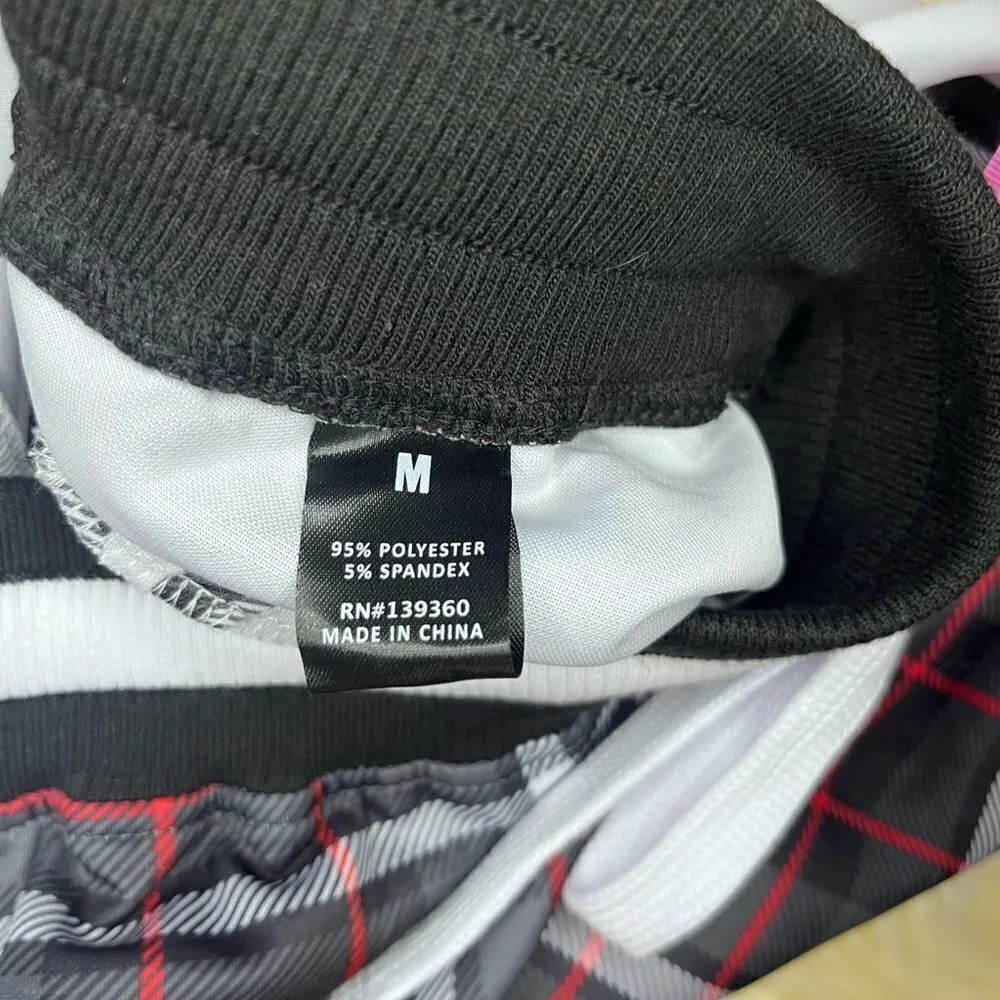 Screenshot plaid red/black/white joggers sz medium Red - Image 4