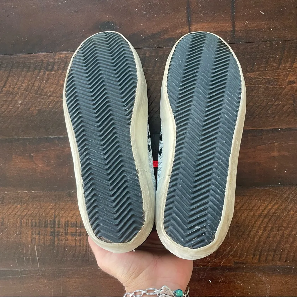 Golden Goose Superstar Sneakers Mesh and Leather size 42/US‎ 12 Orange Black - Image 6