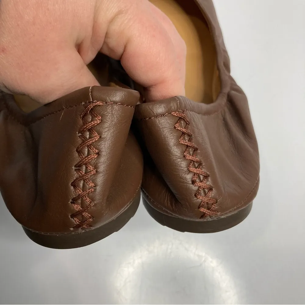 Eureka Audrey GoPro leather ballet flats size 9.5 Brown - Image 5