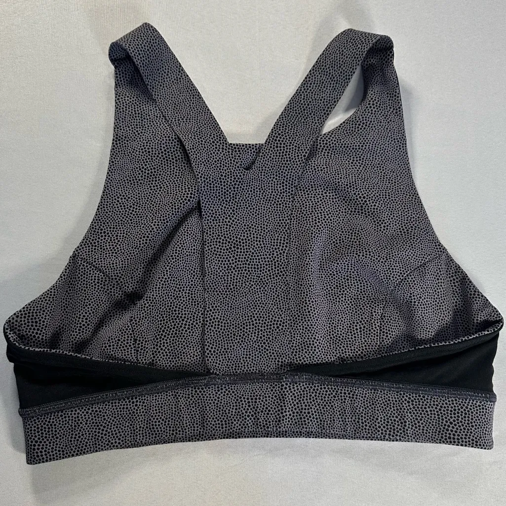 Lululemon • Fast & Free Sports Bra In Dusky Lavender Black Polka Dots Size XS - Image 5