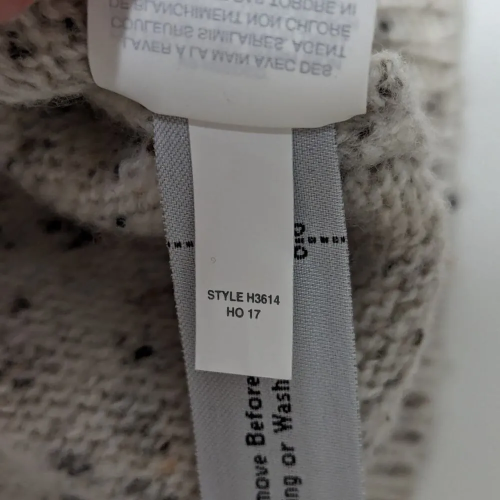 Madewell Donegal Button Sleeve Sweater Dress Ivory Wool Blend Womens Small Tunic - Image 8