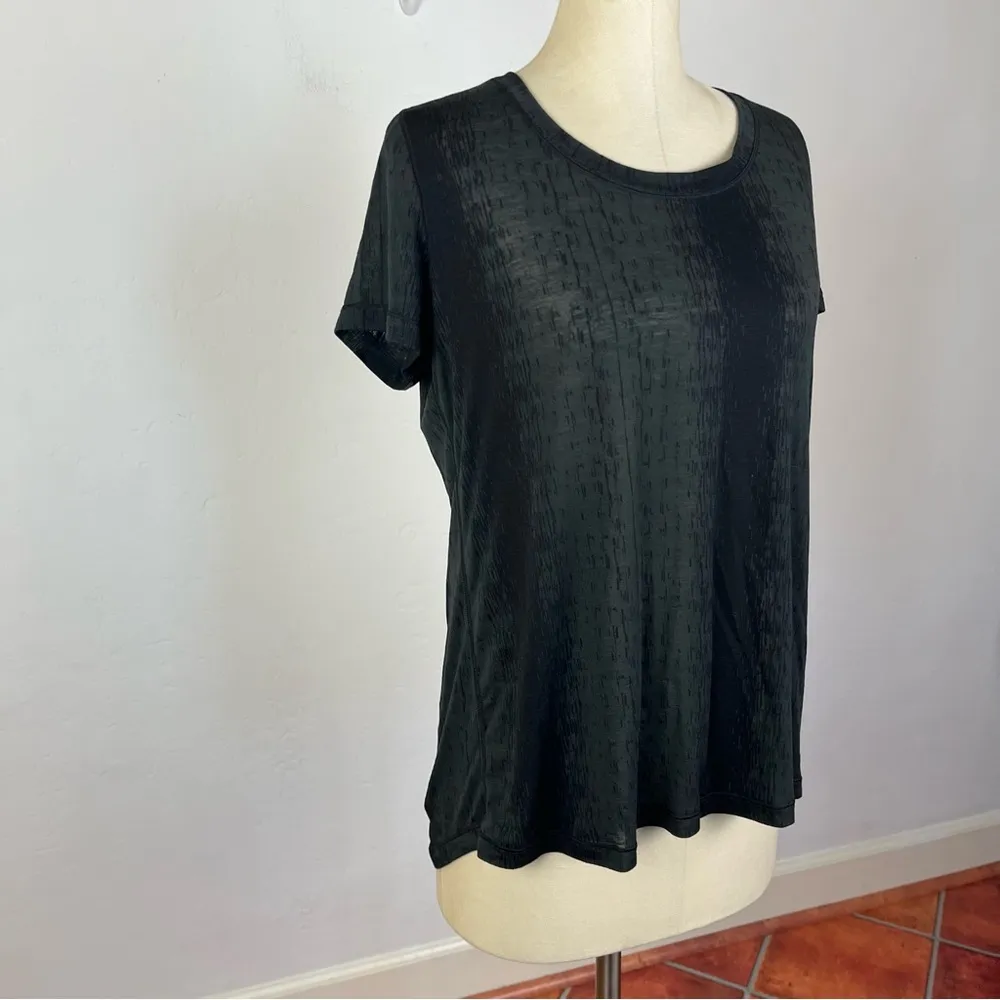 Lululemon Acid Wash Black Tee - Image 2