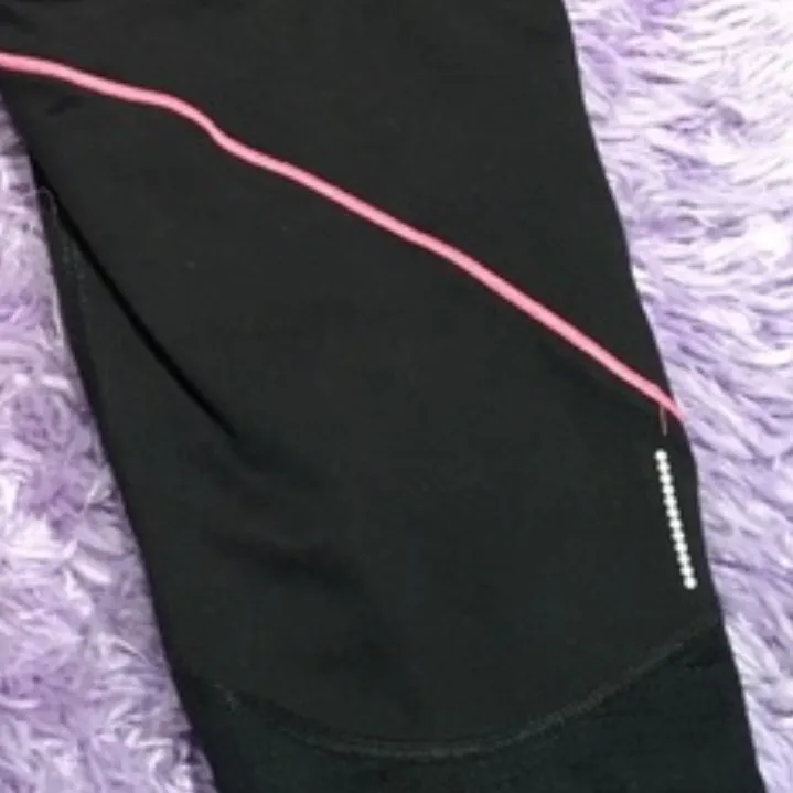 C9 by Champion Black & Pink Piping Workout Capri Leggings - Image 8