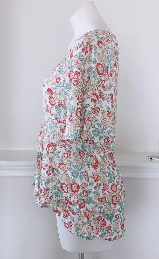 Rachel Zoe Floral Top, V-Neck Blouse Size S New with Tag - Image 6