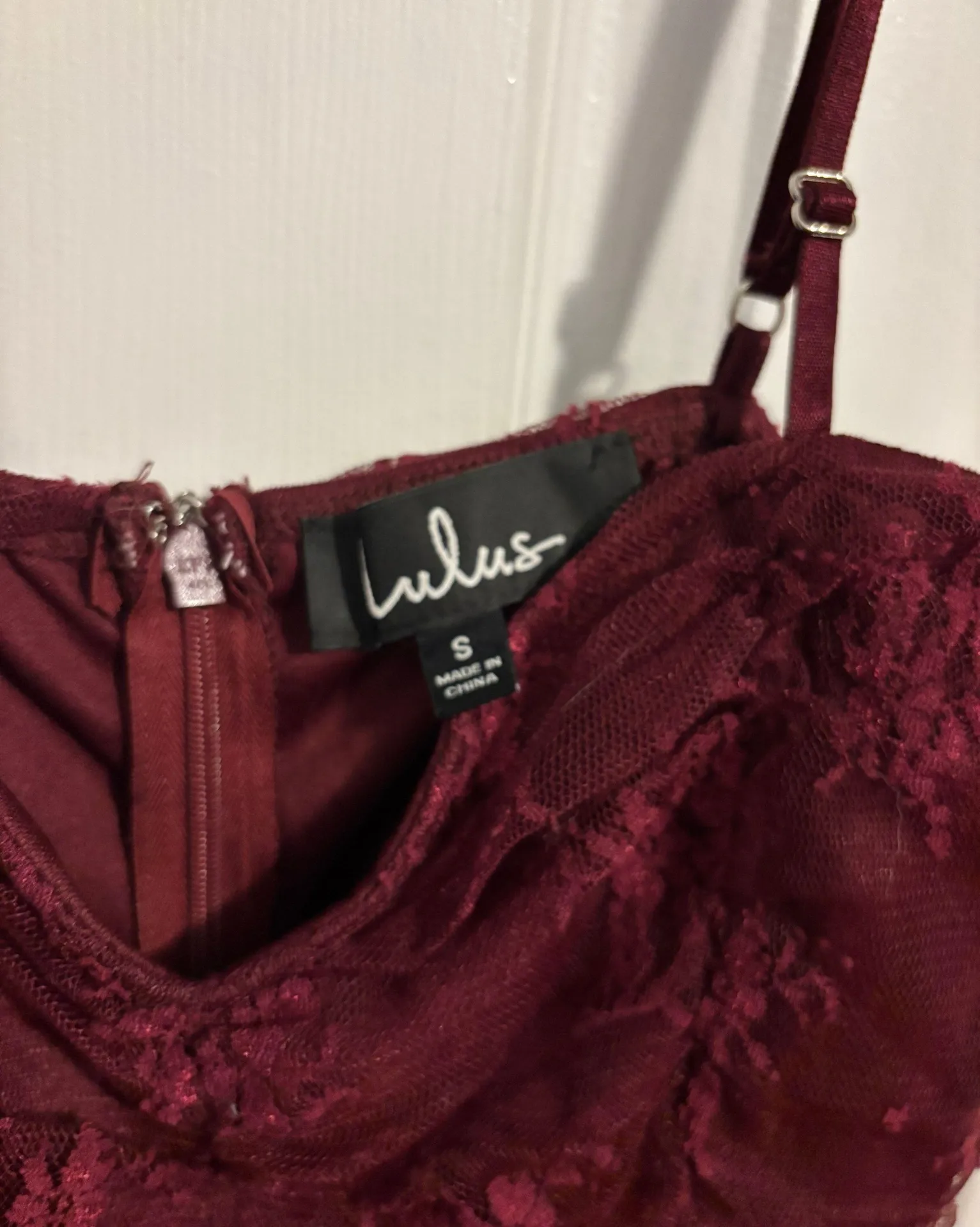 Maroon Mini Dress - Image 2