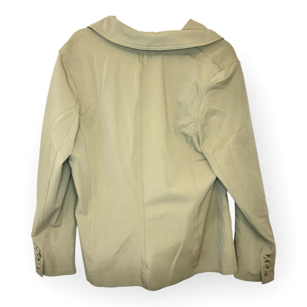 Isaac Mizrahi forTarget Tan Double Breasted Peacoat Jacket Classic Style XL - Image 2