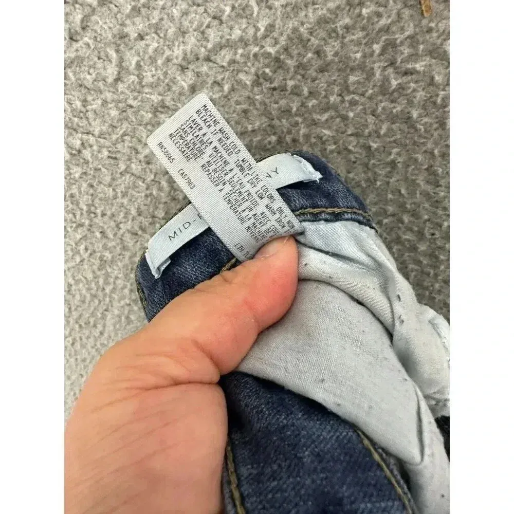 Leith‎ jeans womens 26 blue light wash distressed mid rise skinny stretch - Image 7