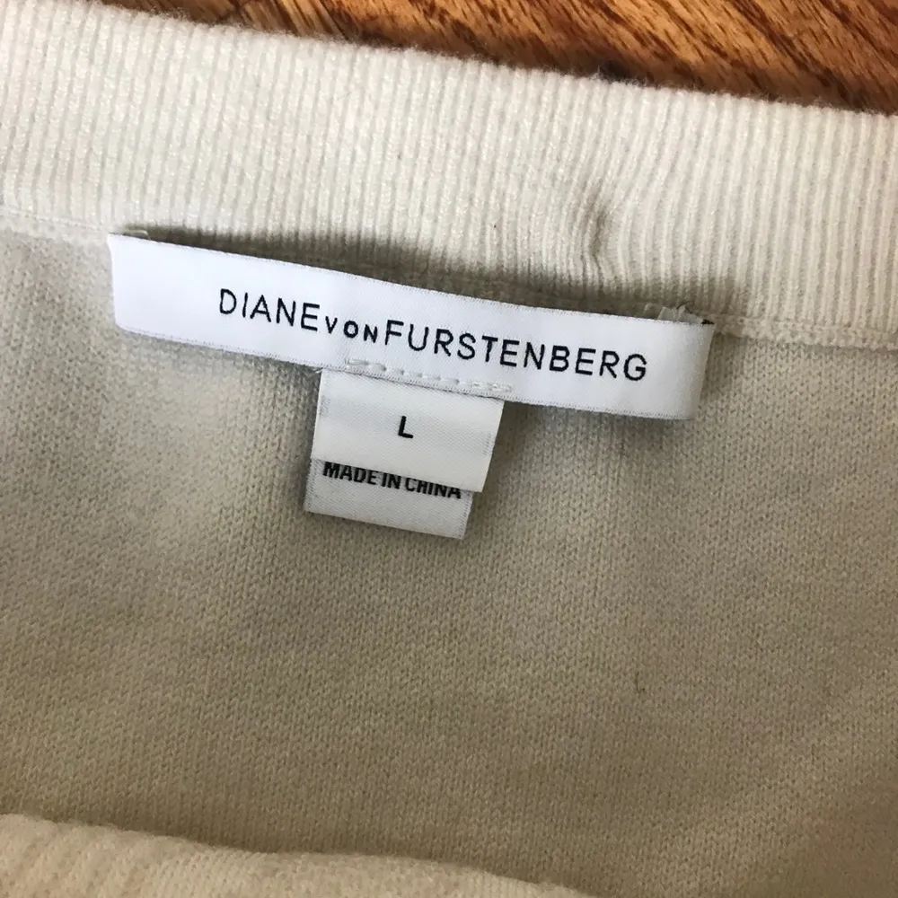 DVF Cream Sweater Skirt - Image 3