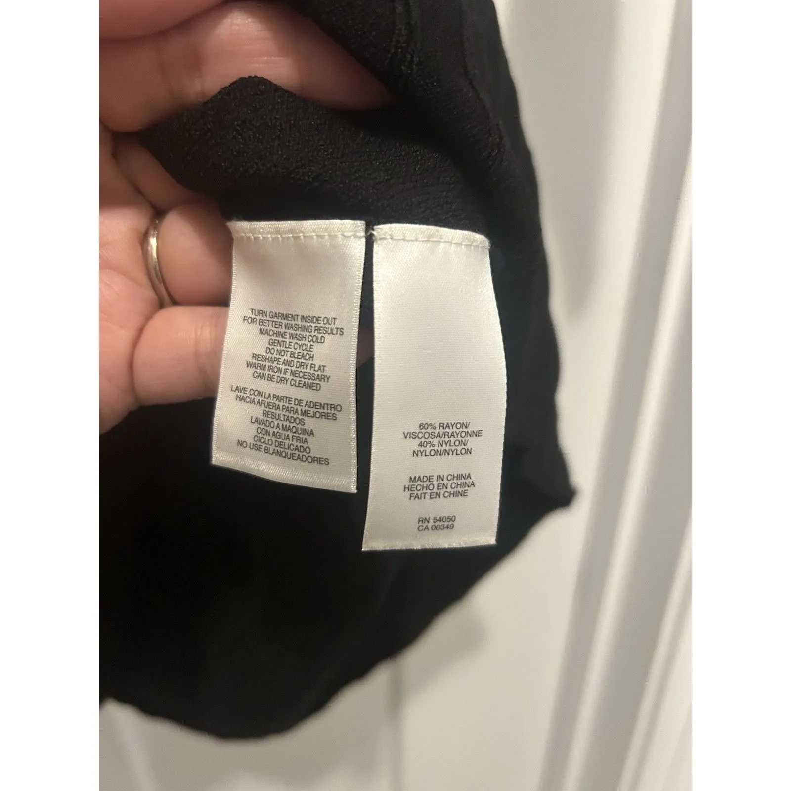 Nine West Women Knit Dress Size Large Black Color Stripes Fitted Stretch Y2K - Image 4