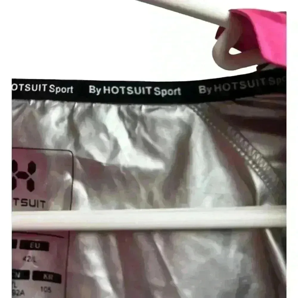 Hot Suit Sauna Jacket Women's Pink Black Large - Image 4