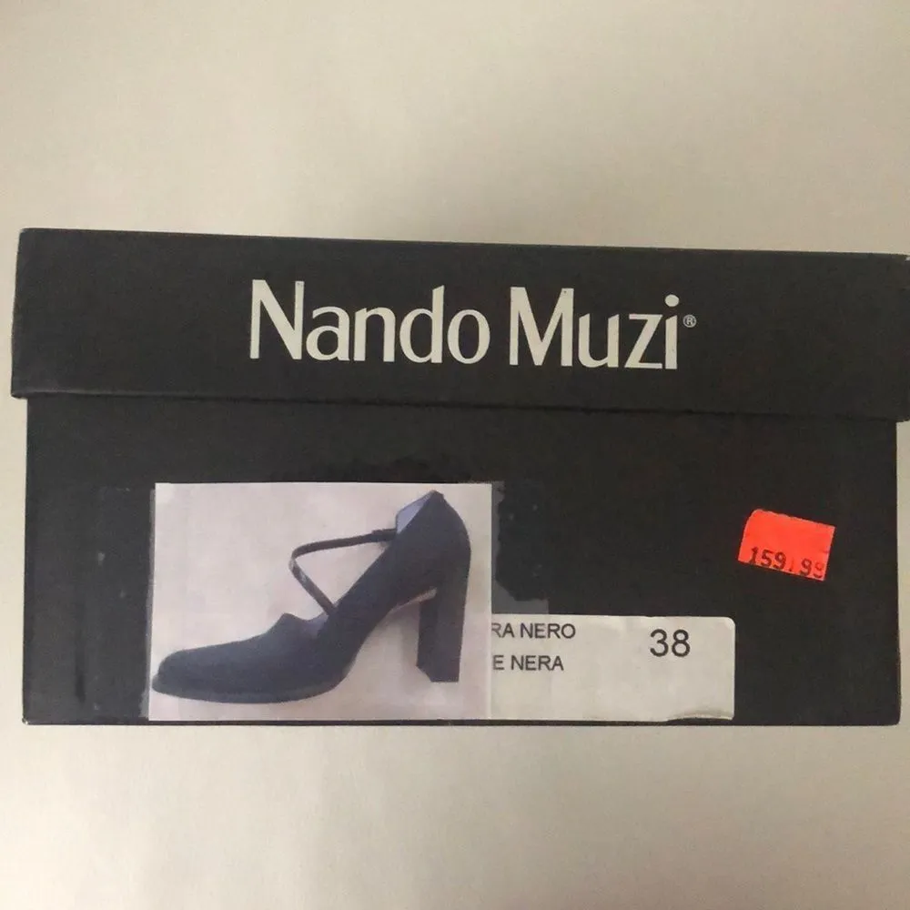 🔥 Square Toe Pump w/Strap Black Size 7 - Image 14