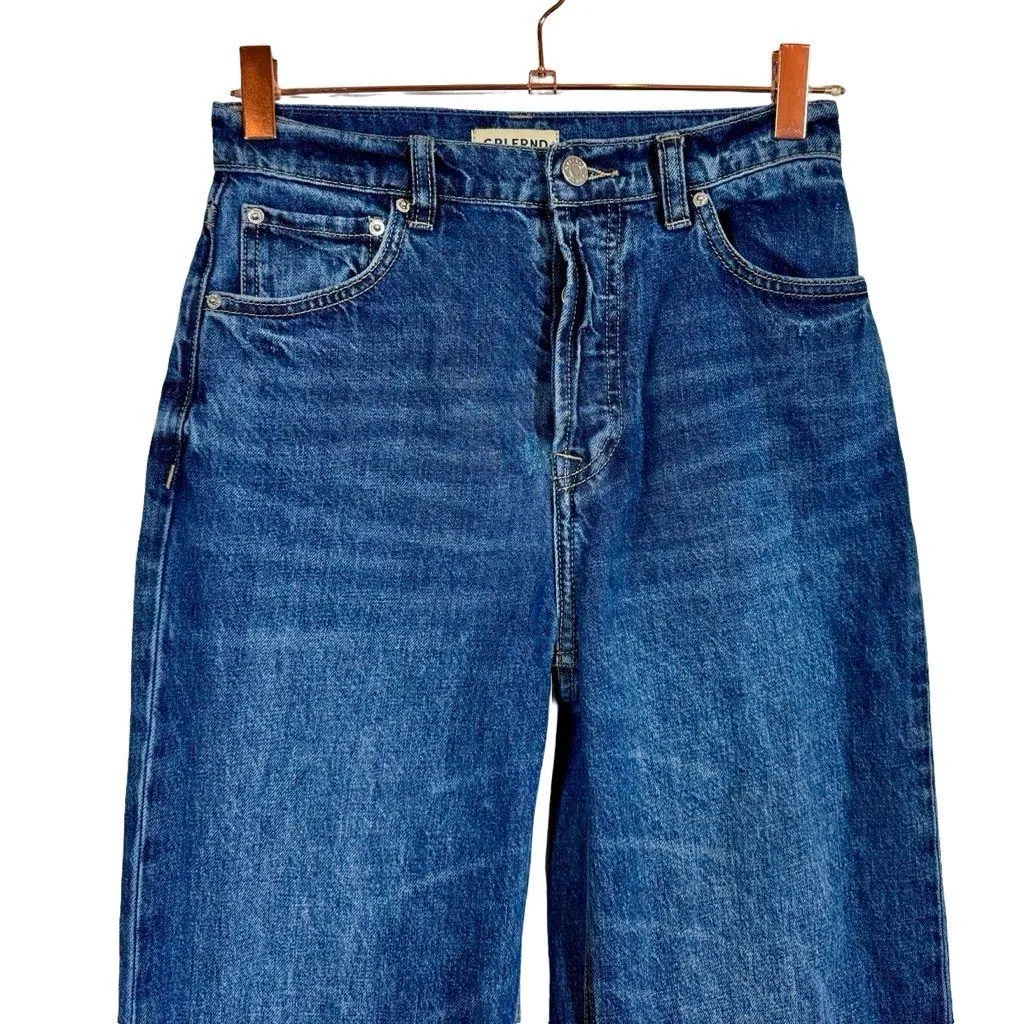 GRLFRND The Brooklyn High Rise Loose Straight Wide Leg Jeans in Humboldt - Image 7