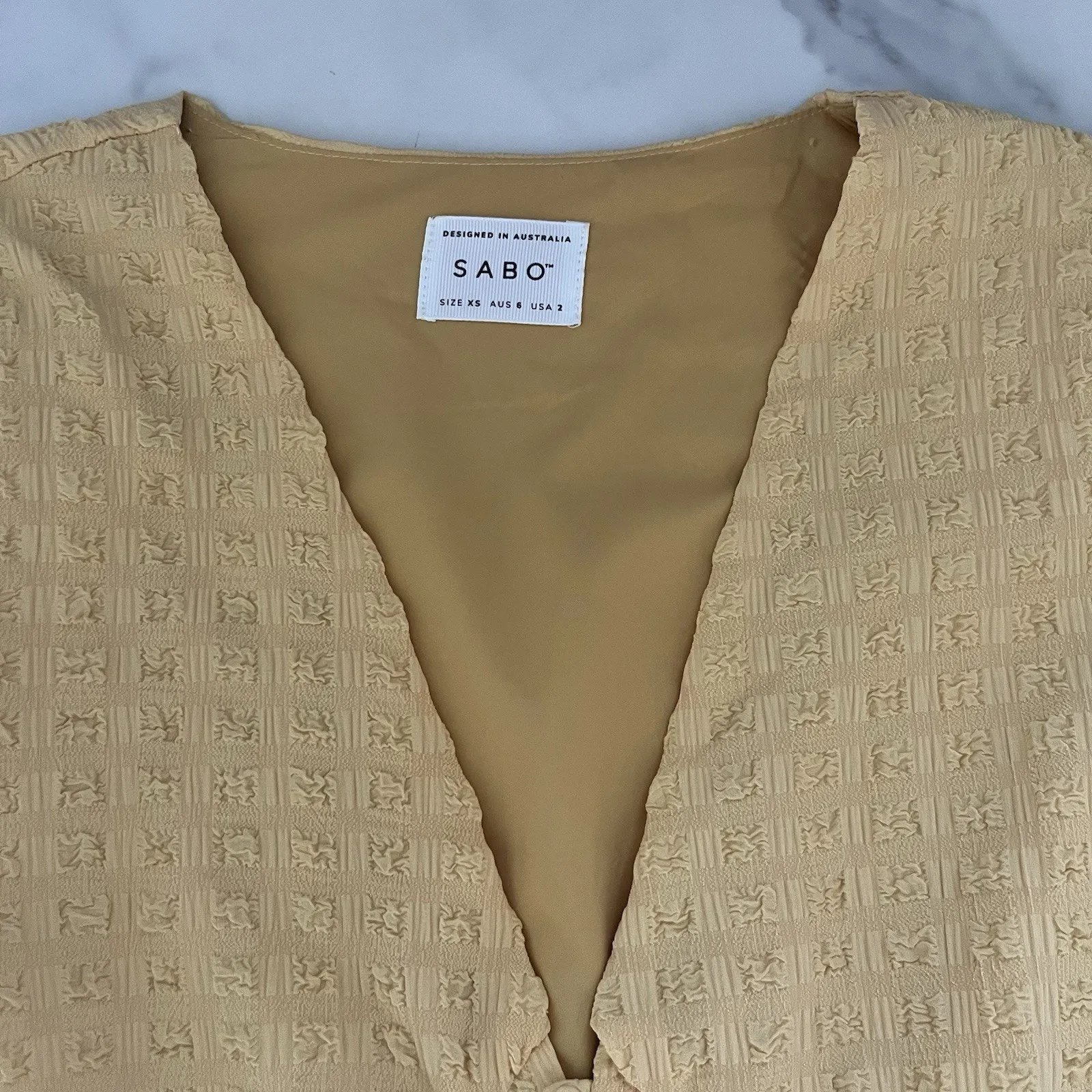 Sabo Skirt Tarelle mini Dress Honey Sz 2 preppy festival coquette core bohemian - Image 6