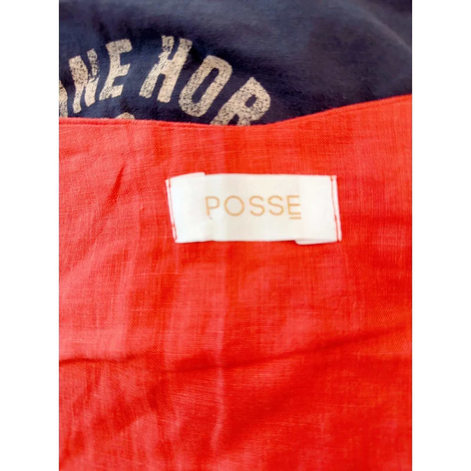 Womens Posse Mickey Bandeau in Coral Size Medium VacationVibes Bohemian Orange - Image 2