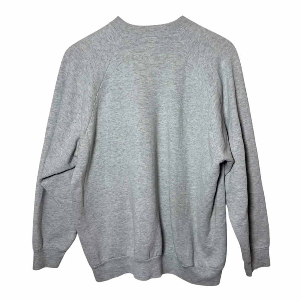 VTG Fruit of the Loom 90s 80s Made in USA Raglan Sweatshirt L Oversized Crewneck - Image 2