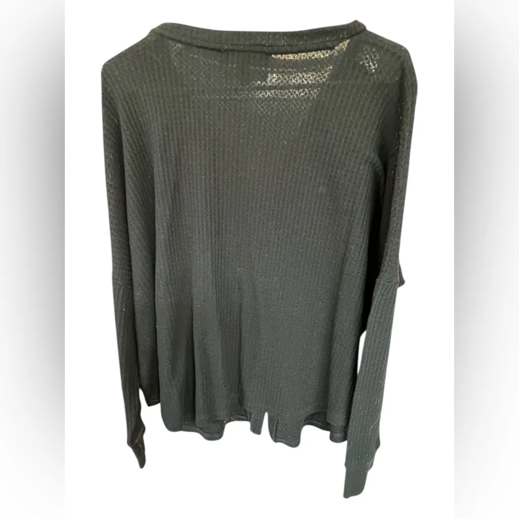 Tommy Hilfiger Navy Textured Button Up Cardigan - Image 5