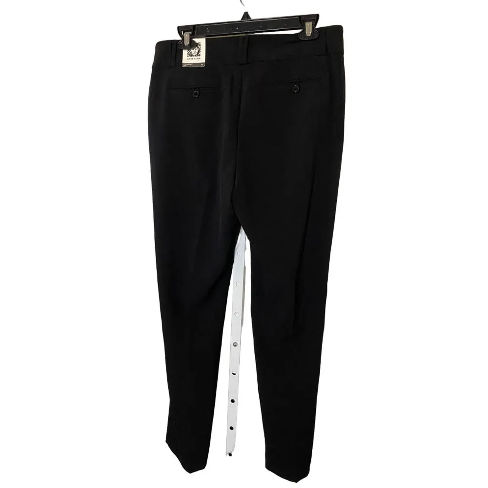 New Women's Anne Klein woven‎ dress black pants Sz 10 - Image 8