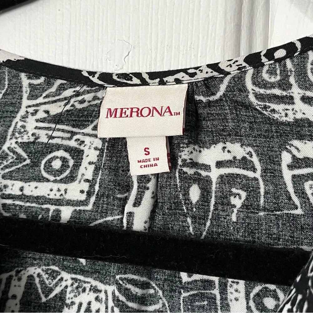 Merona Elephant Batik Dress - Size S - Image 3