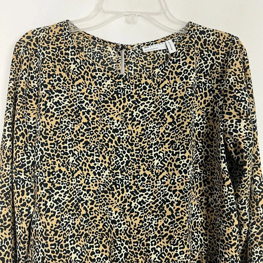 ASOS Womens Top 4 Animal Print Party Cocktail Dressy Elegant Chic Career Office - Image 3