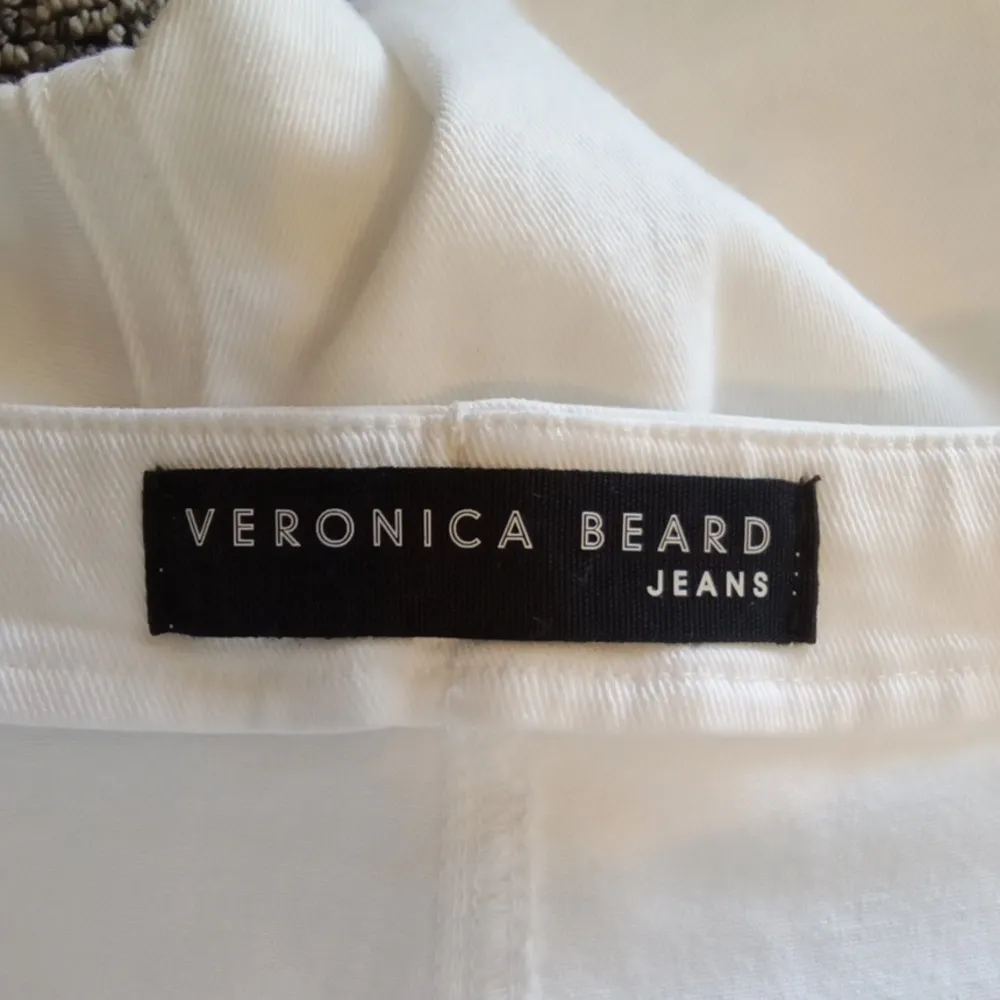 Veronica Beard Crosbie Crop Wide Cropped High Rise Pullover White Jeans Size 26 - Image 2