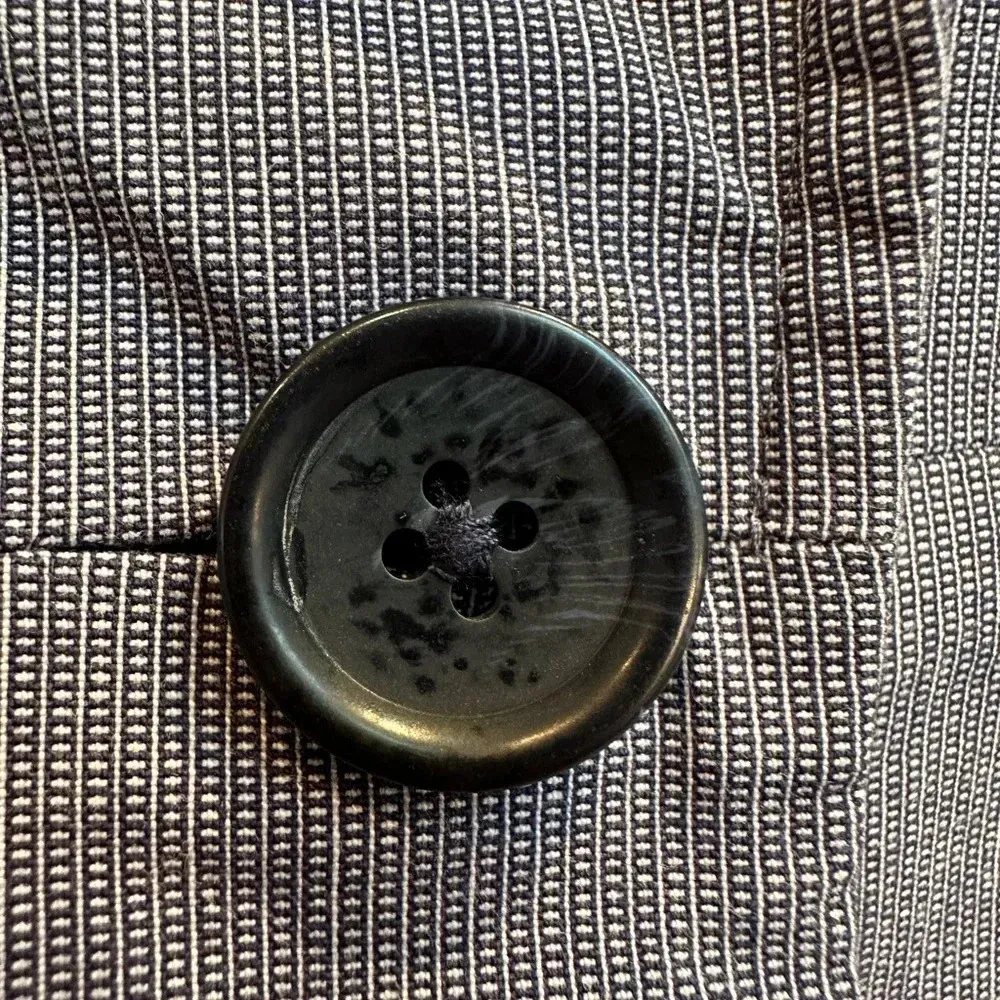 Banana Republic Timeless Blue Grey One Button Classic Blazer Jacket Size 0 XS - Image 7