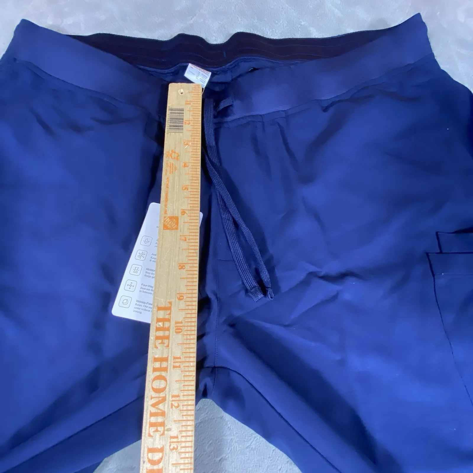 Mandala Womens Size 2XL Scrub Pants Navy Blue High Rise Stretch Pockets NWT - Image 10